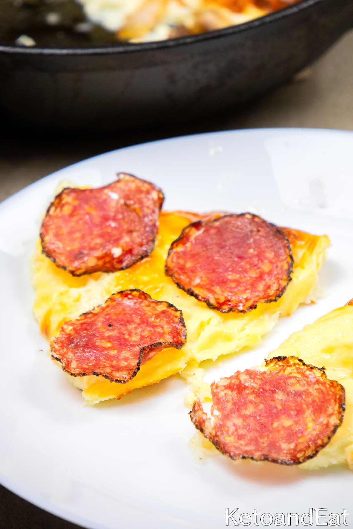 Low Carb Keto Skillet Pizza