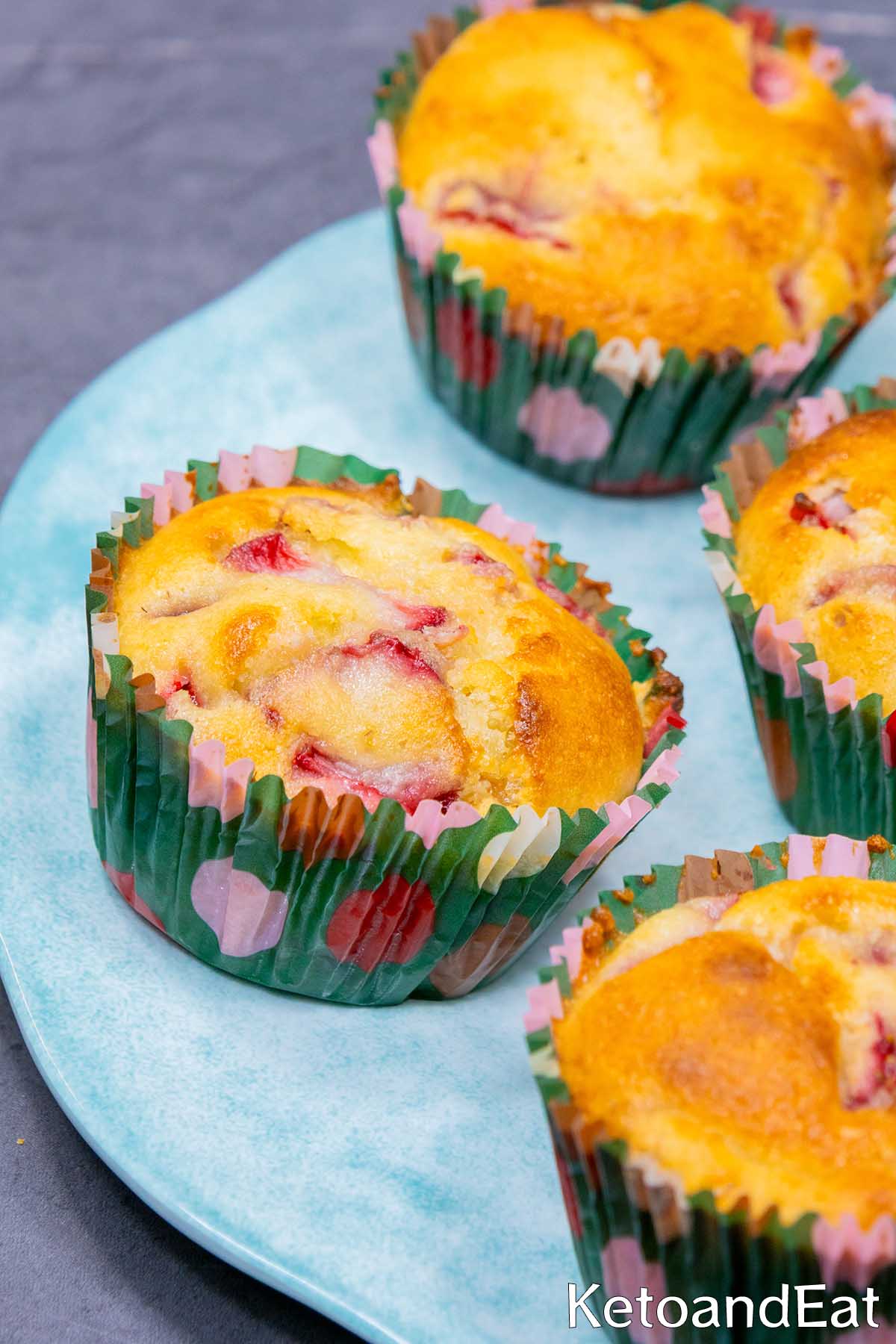 Low Carb Keto Strawberry Muffins Recipe