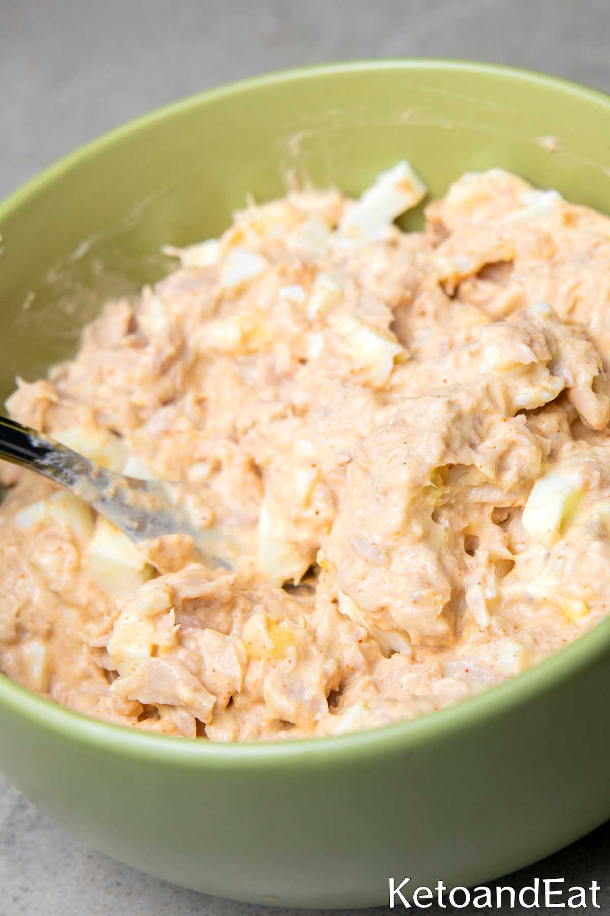 Low Carb Keto Tuna & Eggs Salad Recipe
