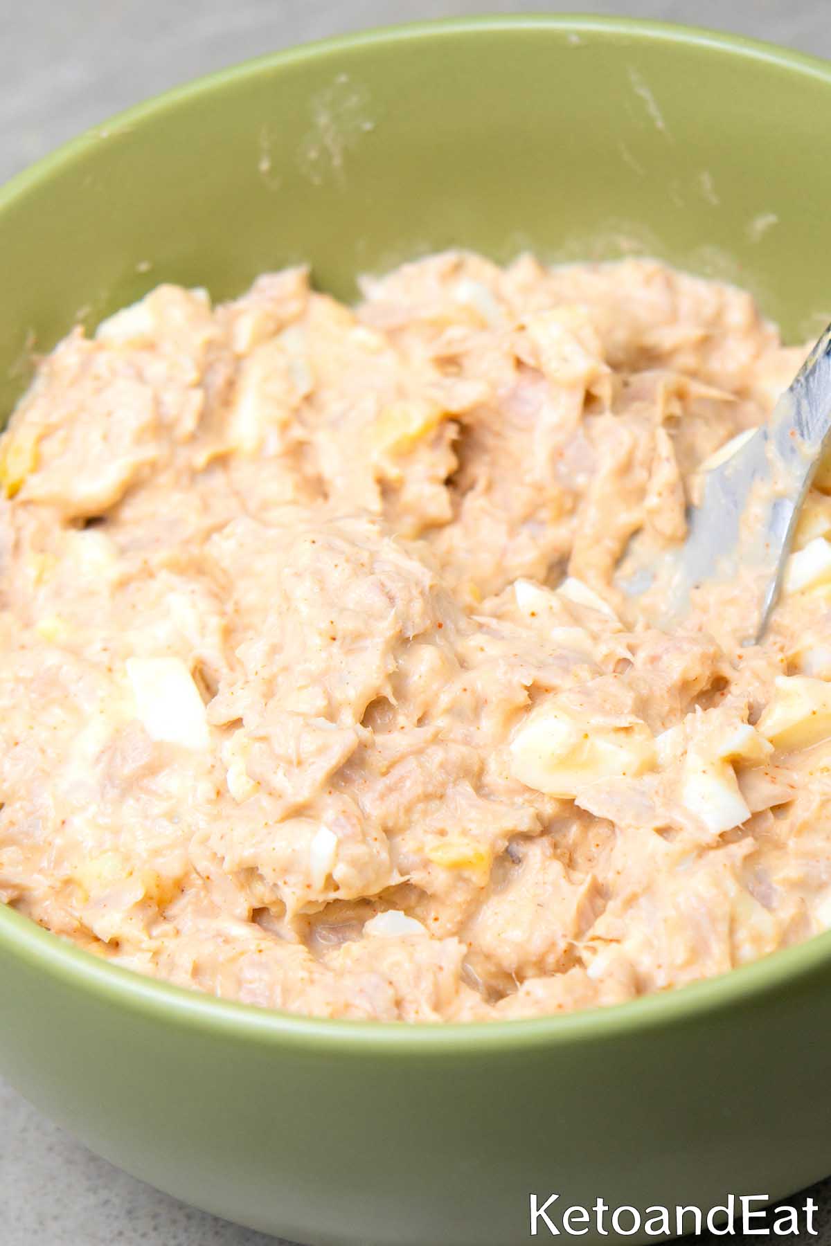 Low Carb Keto Tuna & Eggs Salad