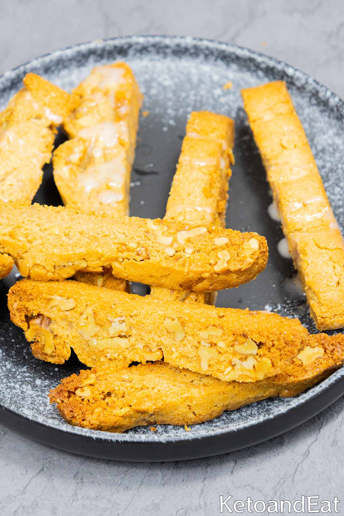 Low Carb Keto Walnut & Maple Biscotti