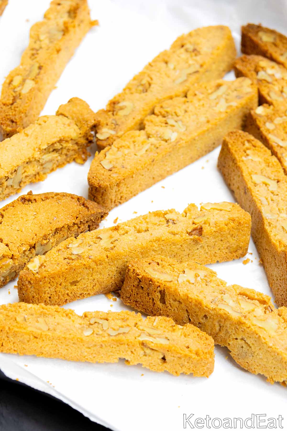 Low Carb Keto Walnut & Maple Biscotti