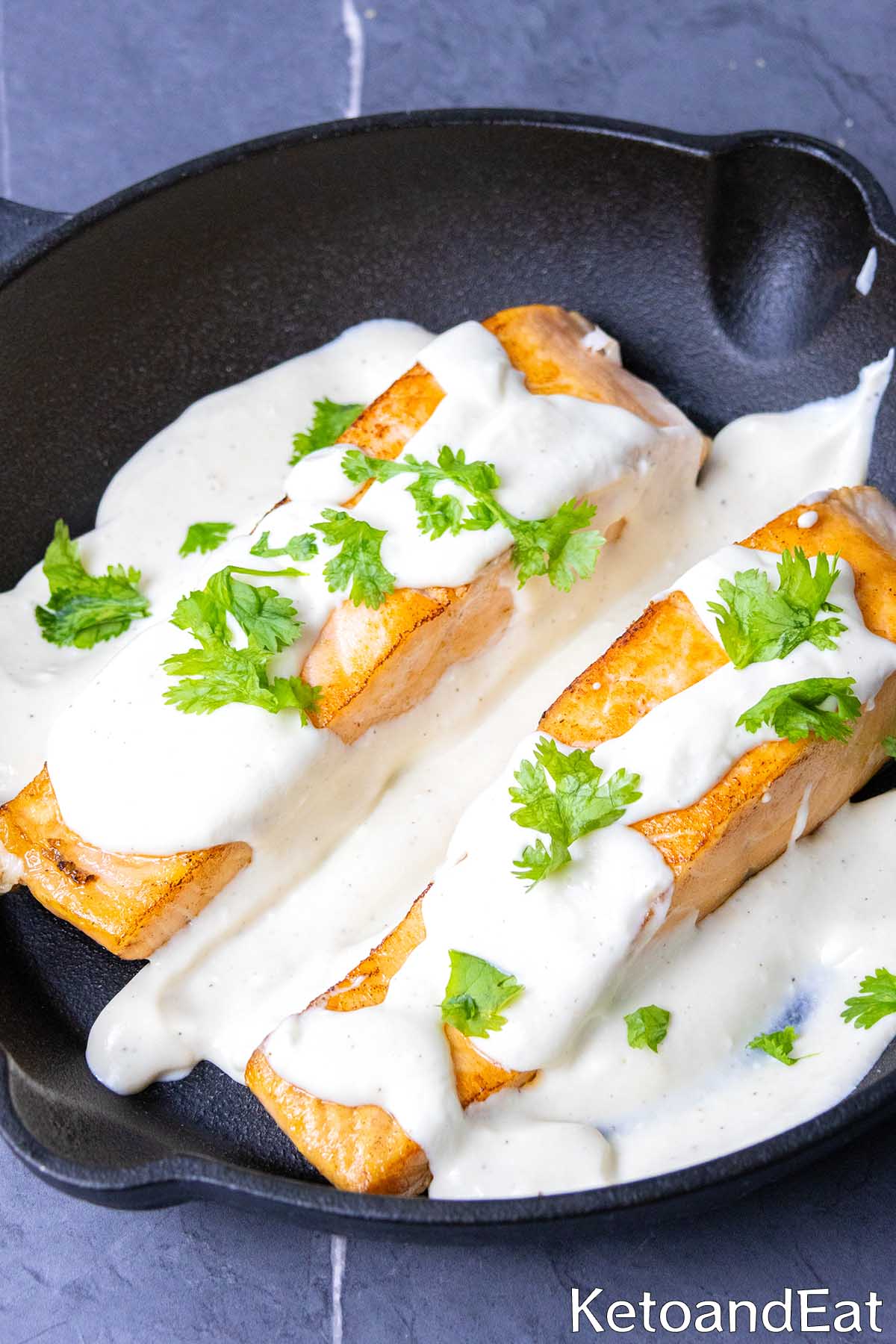 Low Carb Salmon & Cream Cheese Sauce