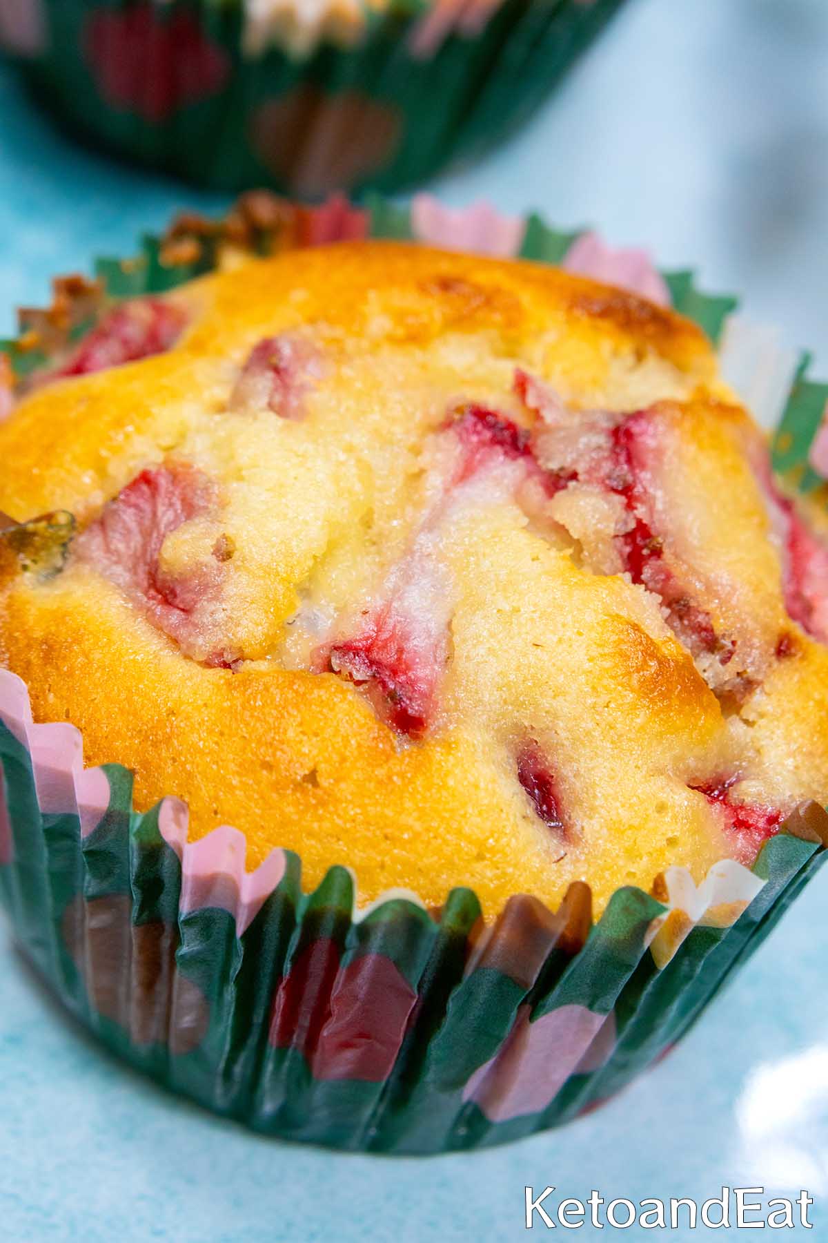 Low Carb Strawberry Muffins