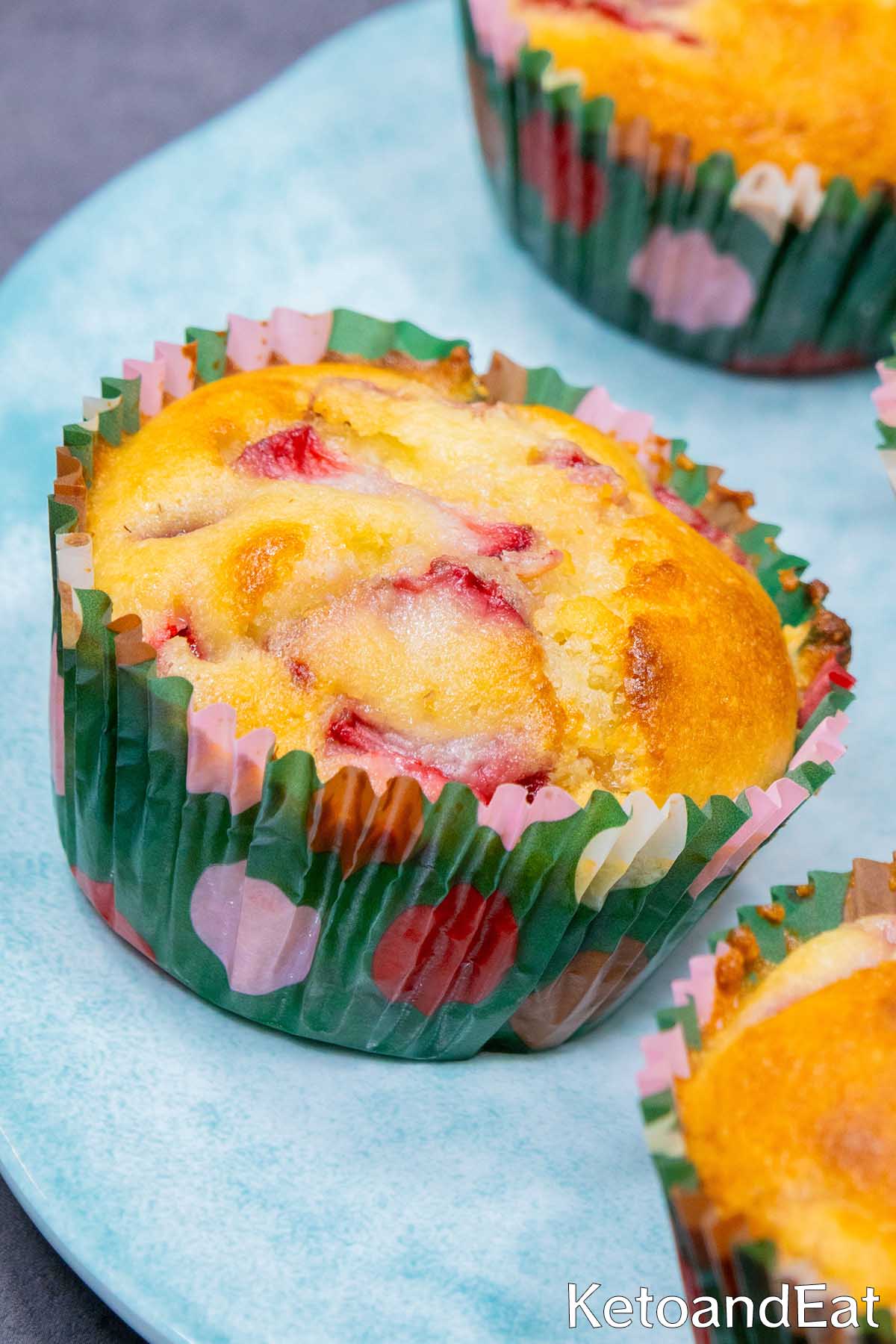 Low Carb Strawberry Muffins
