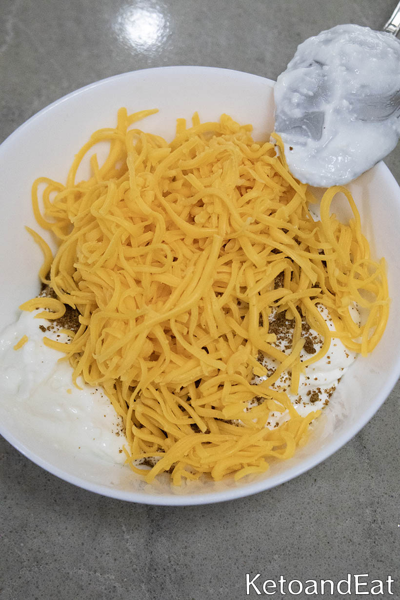 Making Cottage Cheese Queso Dip
