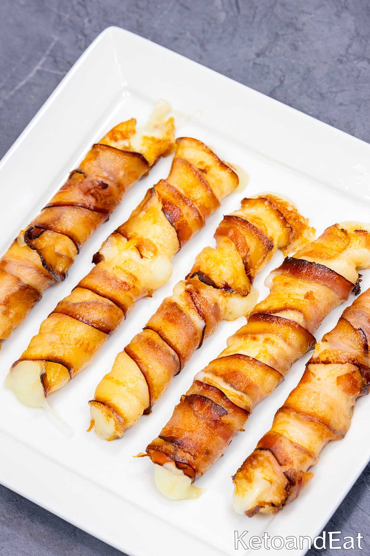 Mozzarella Sticks With Bacon