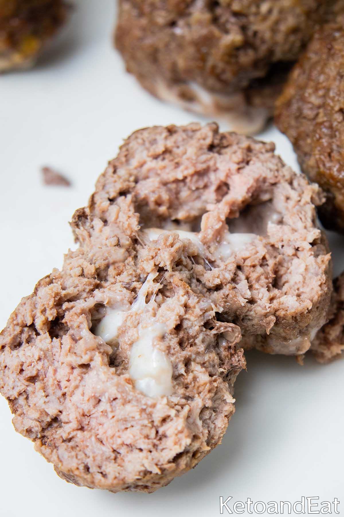 Mozzarella Stuffed Meatballs