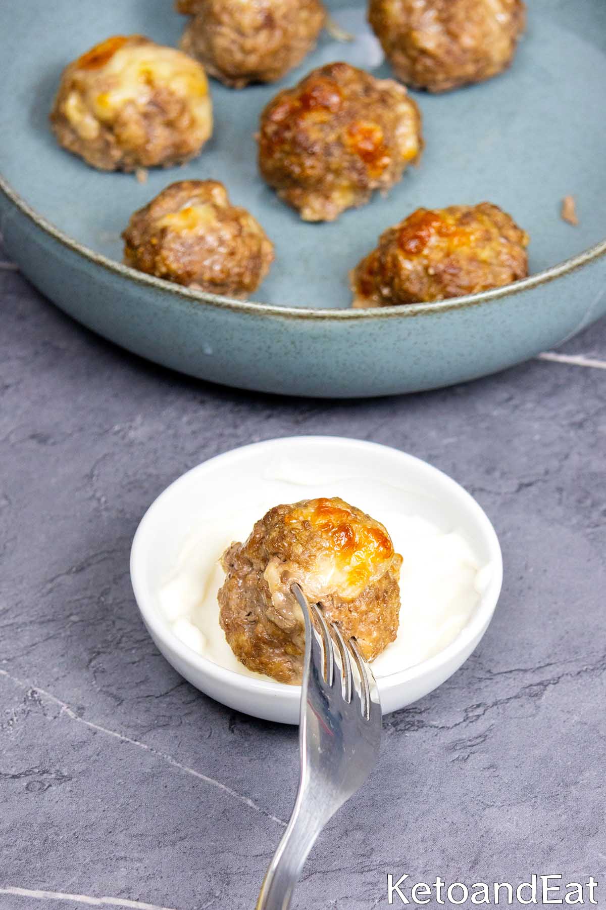 Mozzarella meatballs