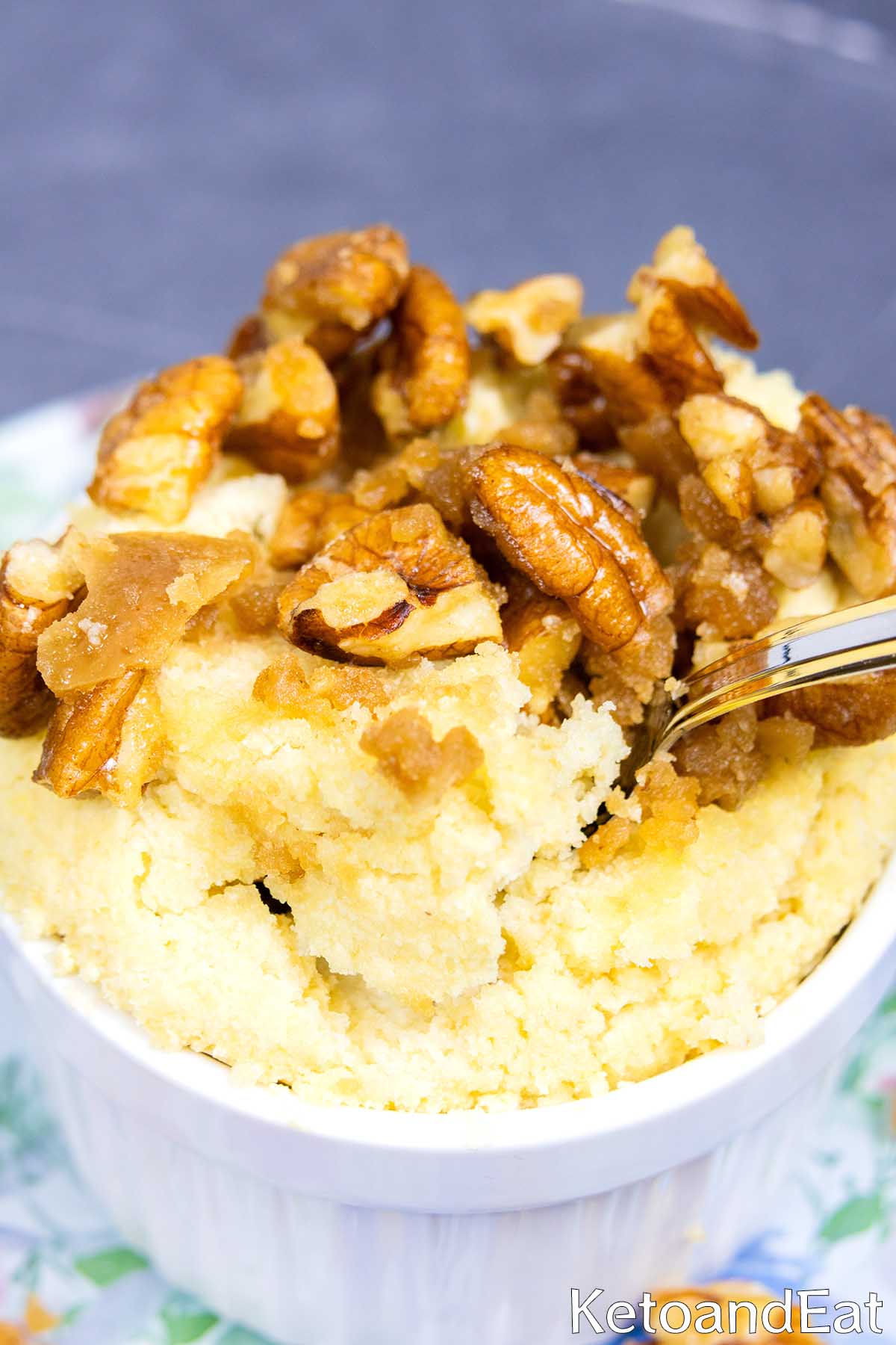 Keto Pecan Pie Mug Cake