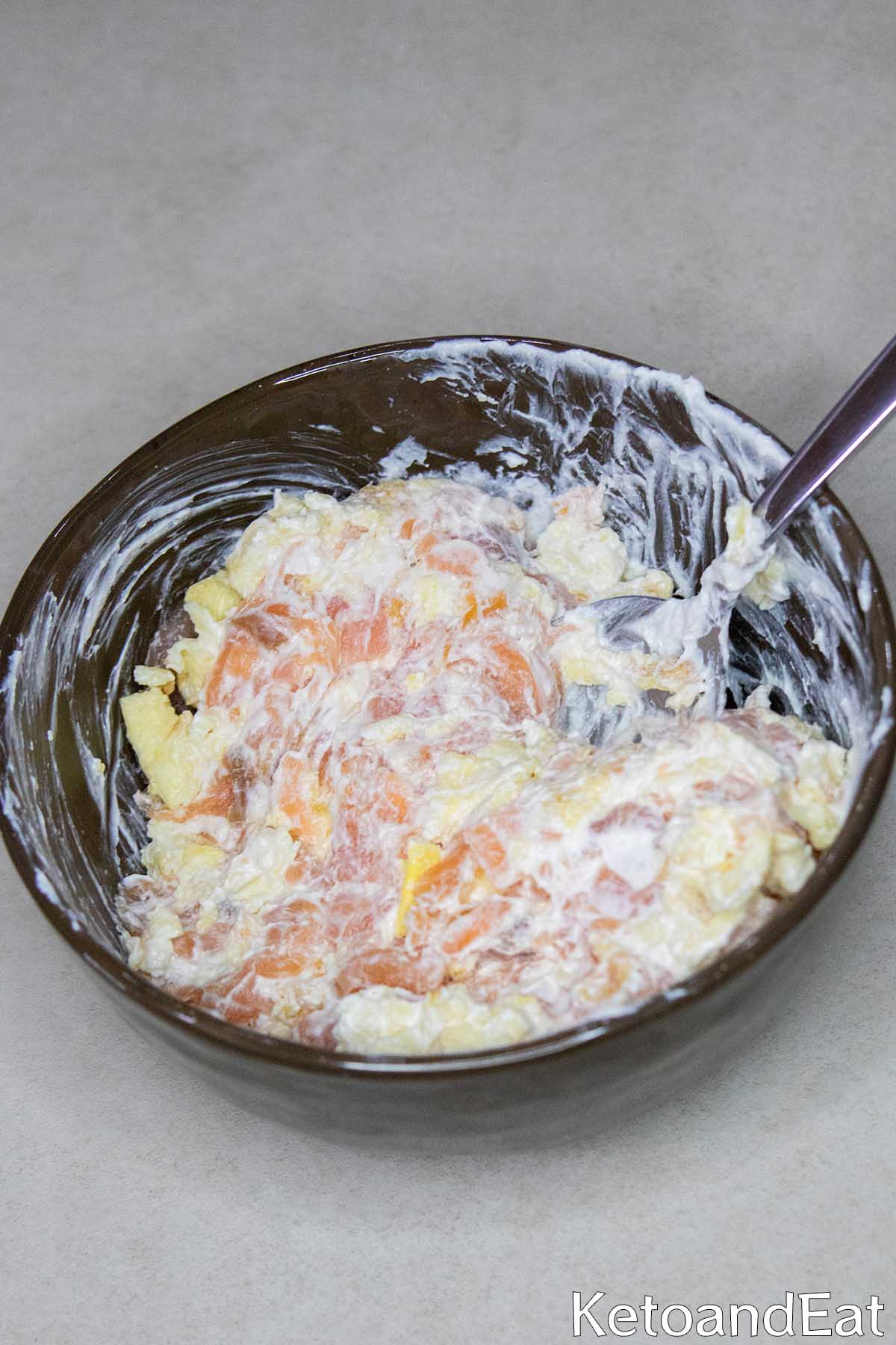 Salmon Omelet Salad
