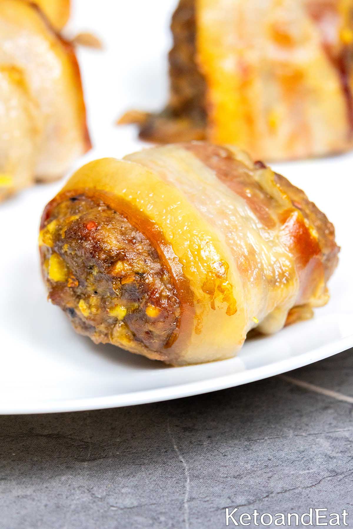 Wrapped Cheddar Meatballs