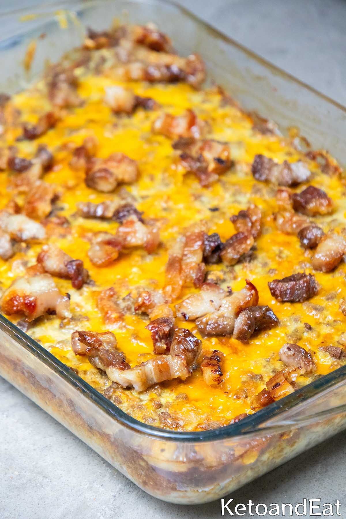 Yummy Keto Bacon Cheeseburger Pie