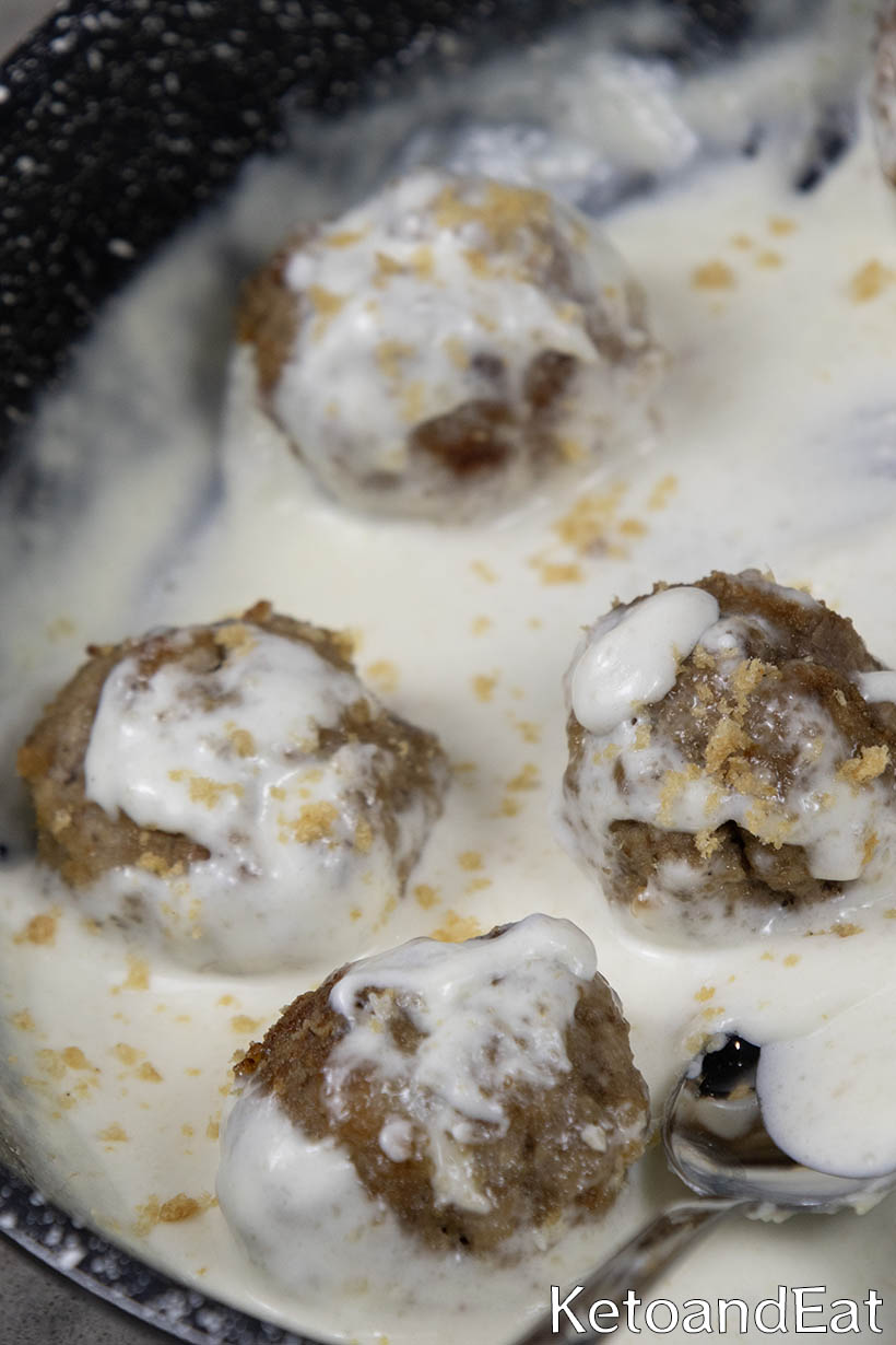 Zero Carb Creamy Meatballs