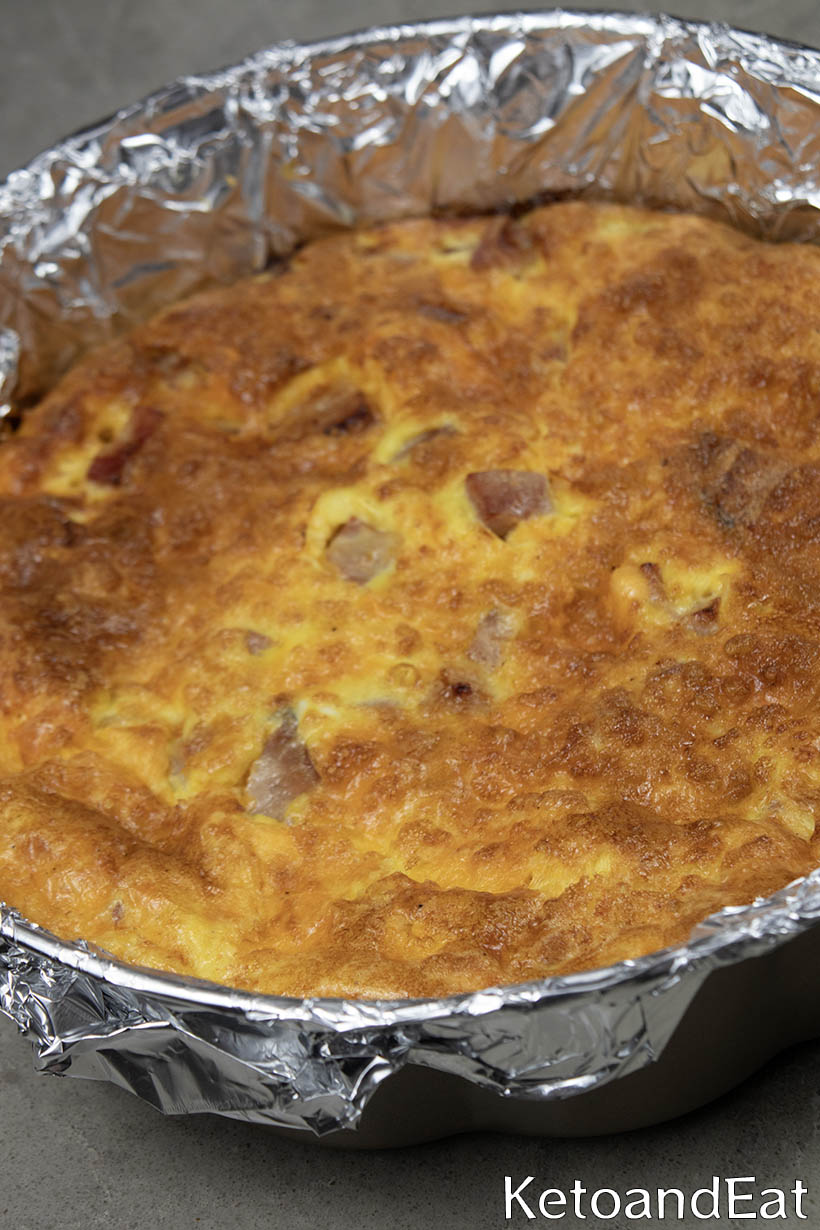 Zero Carb Ham & Cheese Quiche