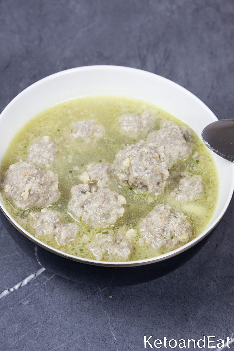 Zero Carb Meatball Soup