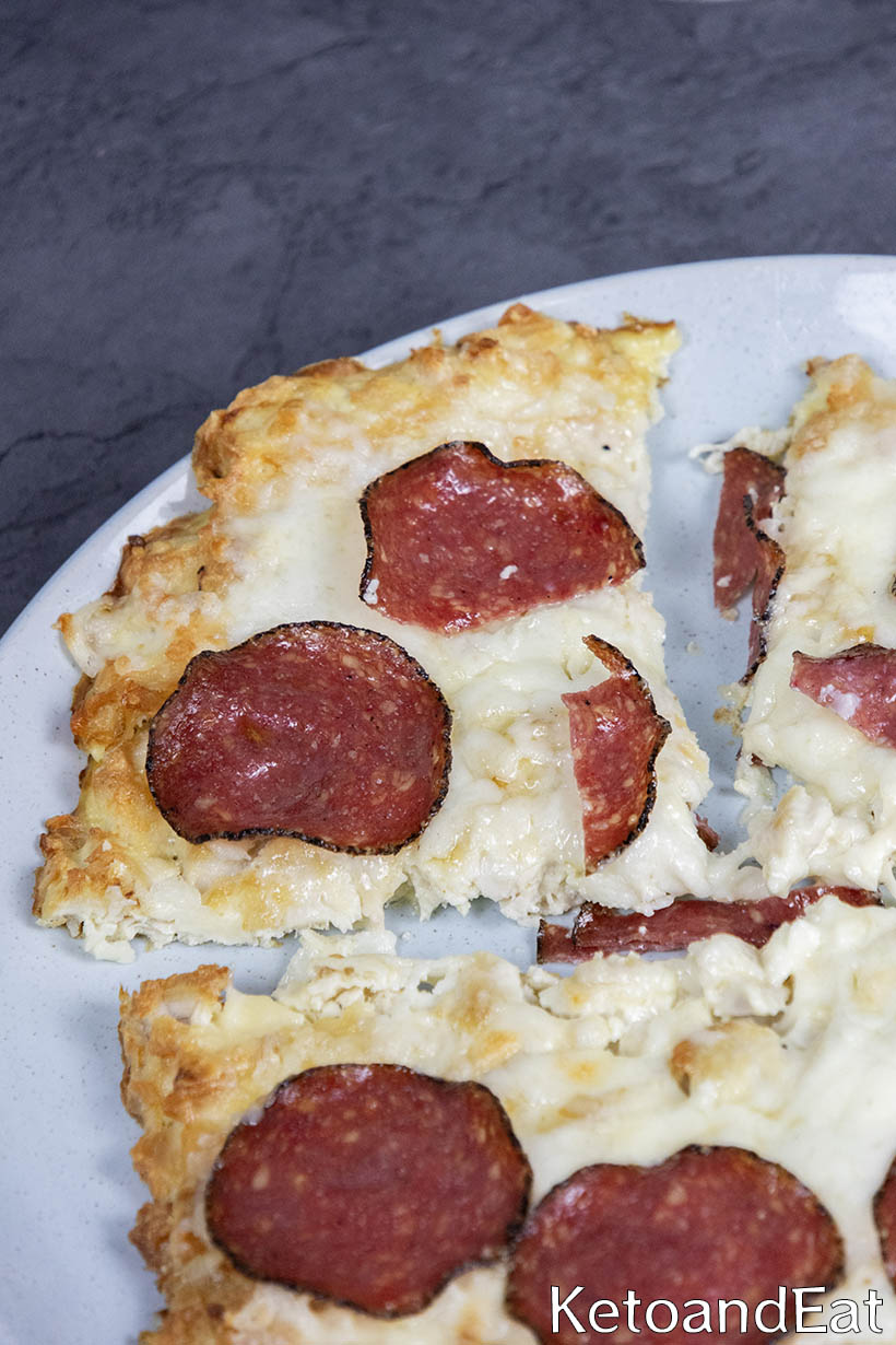 Zero Carb Pepperoni Pizza