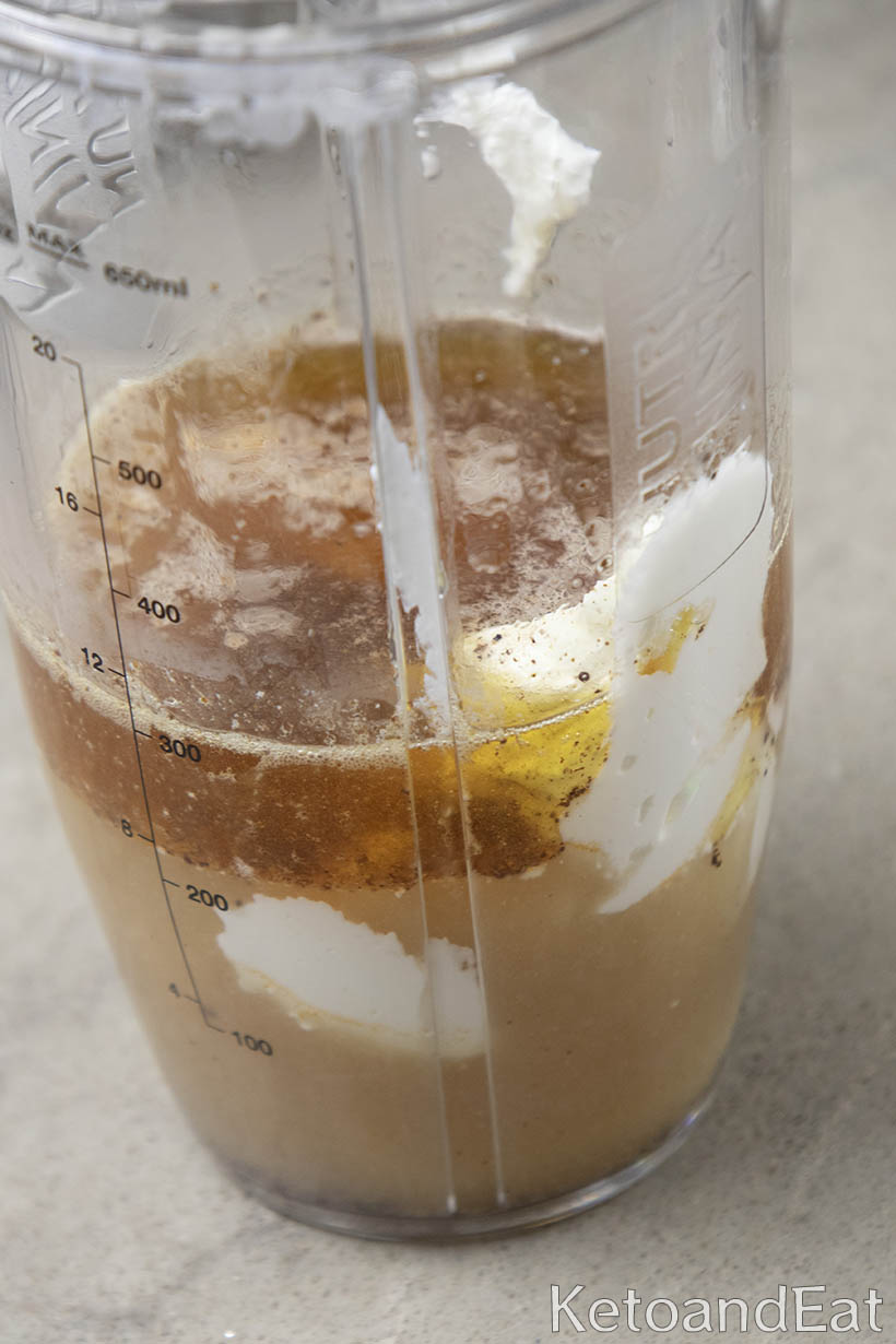 before blending for sauce