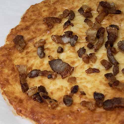 carnivore bacon flatbread