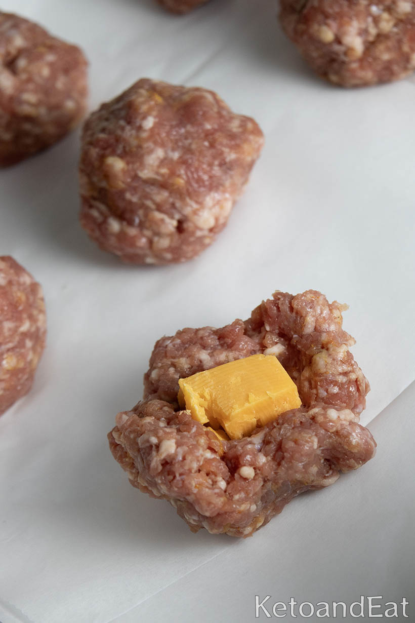 cheese in meatballs