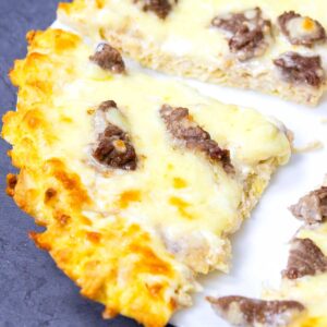 keto Steak & Cheese Pizza