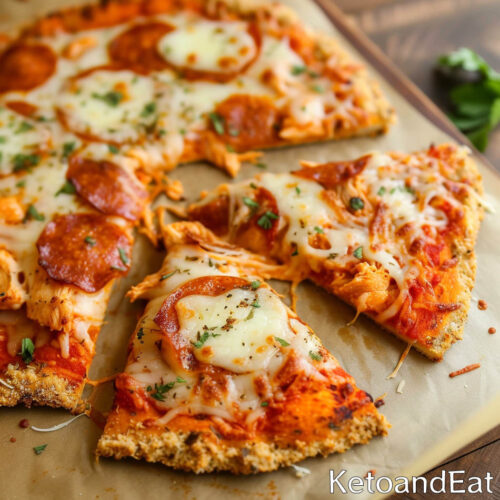 Canned Chicken Pizza Crust: The BEST Version (ZERO Carb)
