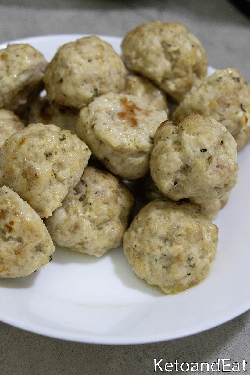 meatballs after baking