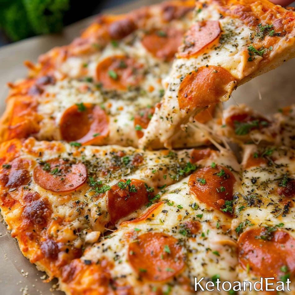pizza crust with canned chicken