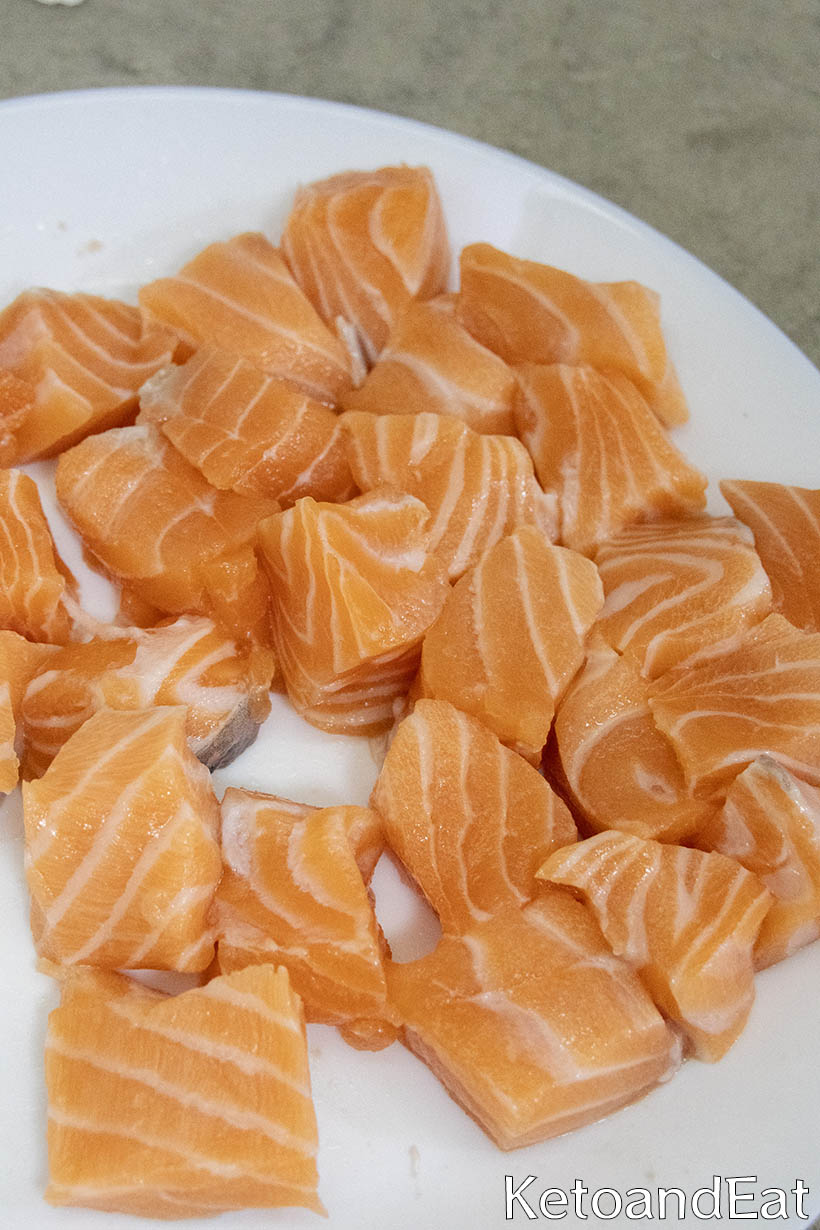 salmon for bites